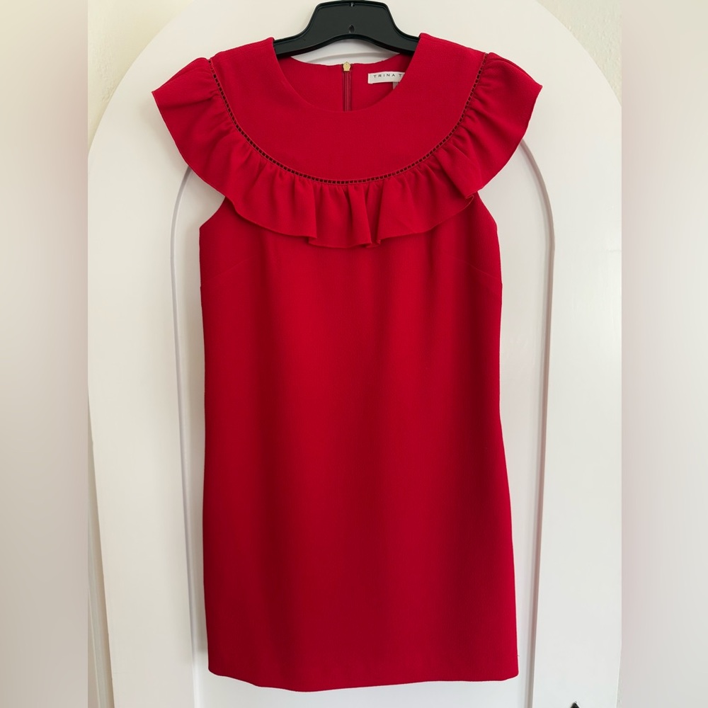 Trina Turk Vibrant Red Textured Fabric